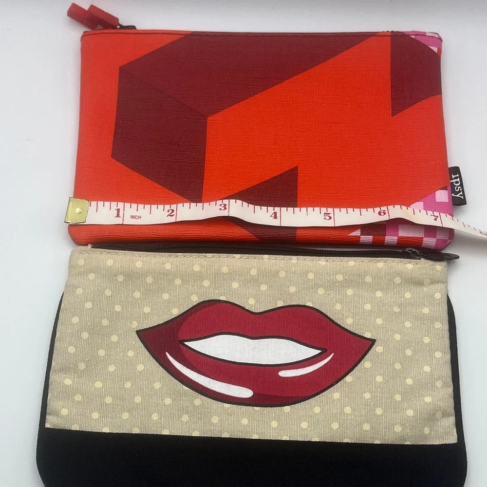 2 Ipsy Zip Cosmetic Bags